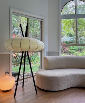 Jimmy Possum 1990s lantern tripod floor lamp