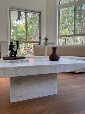 Gorgeous Grey and White Marble Coffee Table