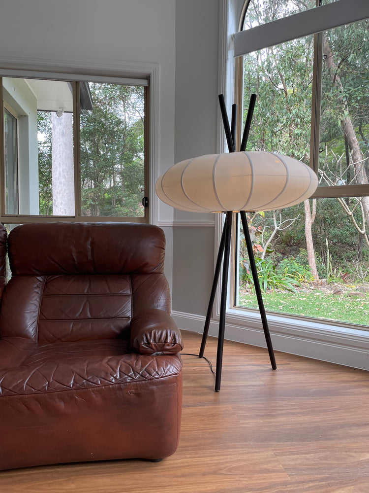 Jimmy Possum 1990s lantern tripod floor lamp